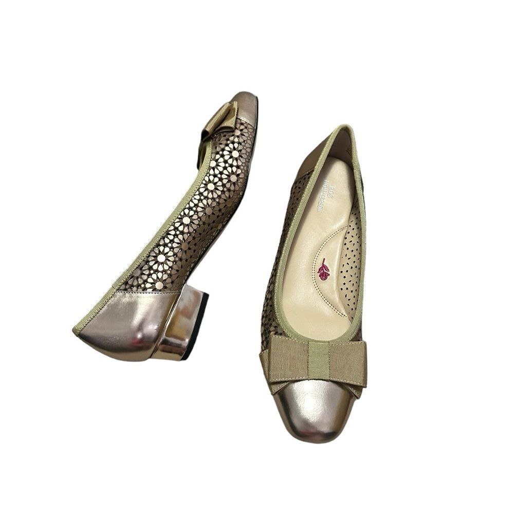 Ros Hommerson bronze Trisha metallic / patent leather flats in a size 9.5SS new - Picture 11 of 14